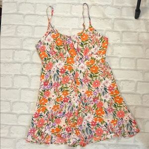 Floral Spaghetti Strap Romper